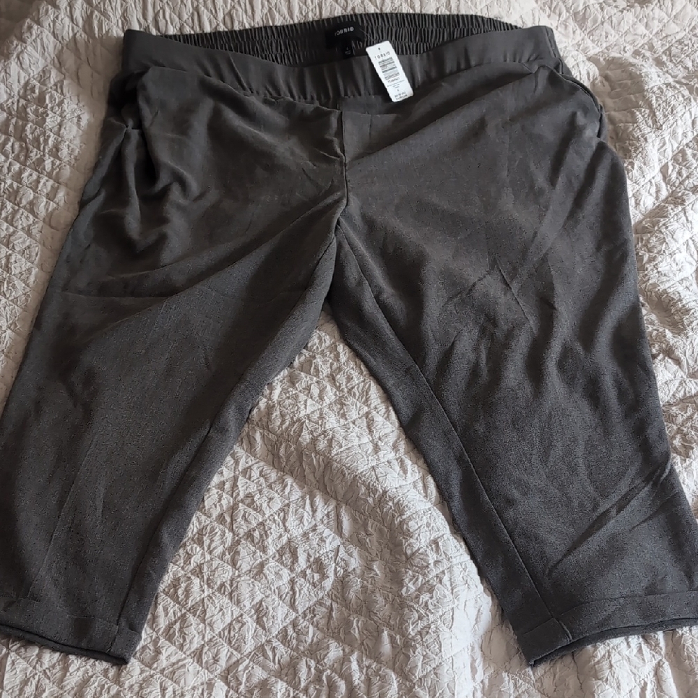Torrid Grey Flatfront Trouser Pants
